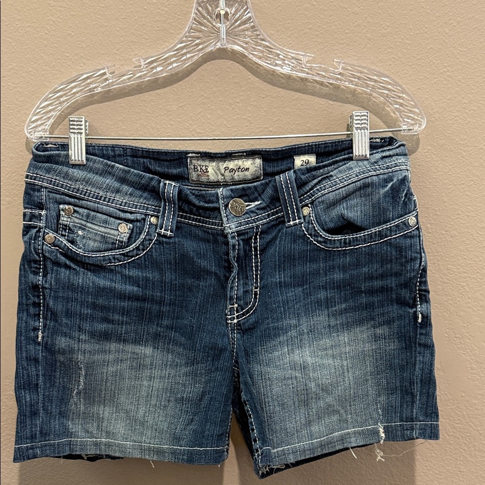 BKE Payton Blue Denim Shorts